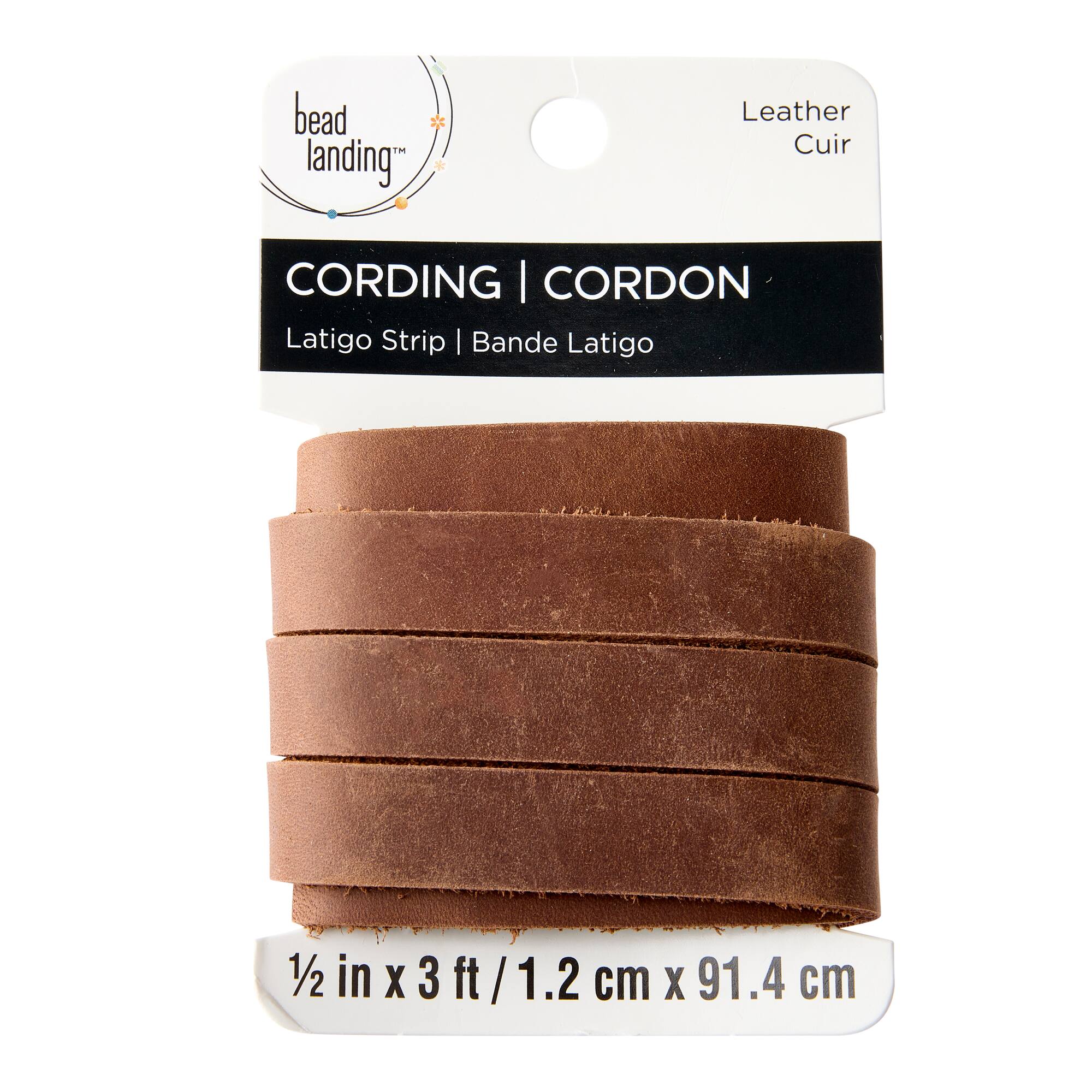 Triumph Brown Leather Strip By Bead Landing™